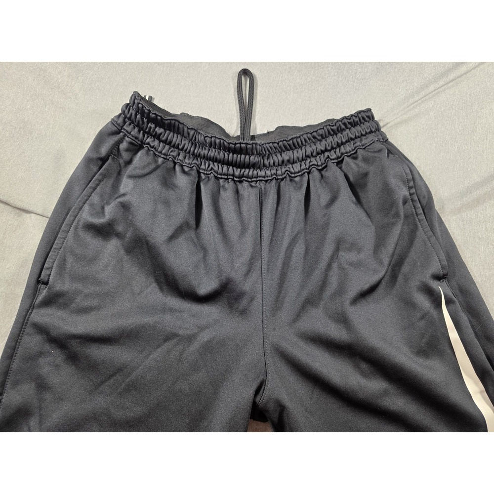 Nike Therma HBR Fleece Pants Men's Medium Black Swoosh Logo Pockets‎ Drawstring - Picture 2 of 9